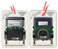 Austin Seven AB Tourer 1922-26 Air Freshener